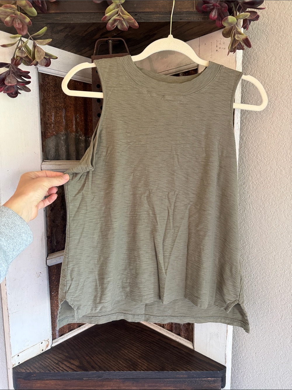 Rachel Zoe Olive Green Sleeveless Tank